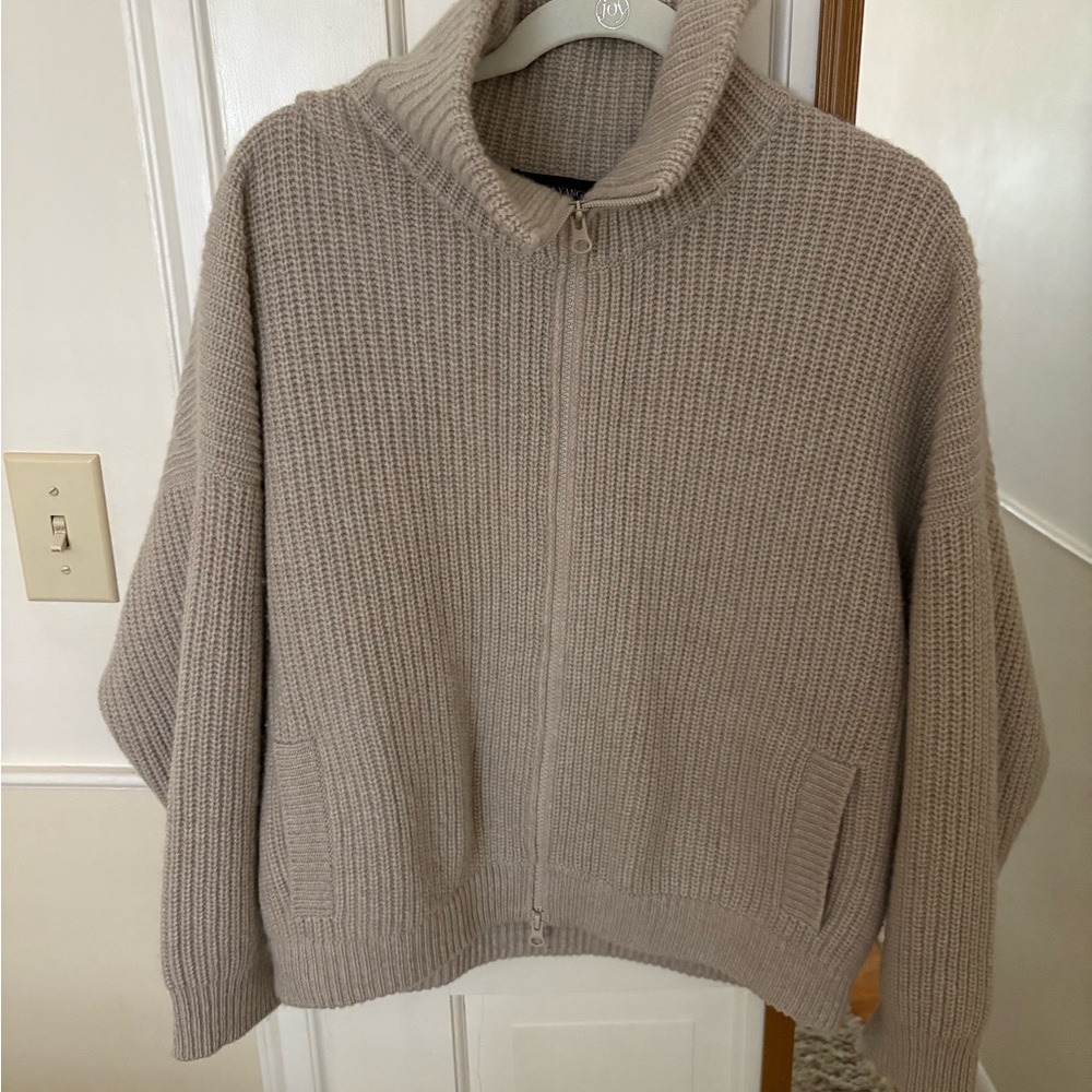 Lisa Yang Beige Mella Cardigan - Size 2